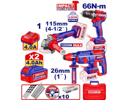 KIT 3P OUTILLAGES EMTOP ECKL202598